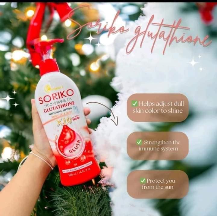 Soriko Glutathione Whitening Lotion 500ml (Product of Thailand) Dea's Kitchen and Pinoy Delicacies Soriko Glutathione Whitening Lotion 500ml (Product of Thailand) Dea's Kitchen and Pinoy Delicacies