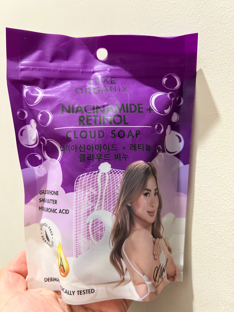 Luxe Organix Niacinamide Brightening Cloud Soap  Dea's Kitchen and Pinoy  Delicacies
