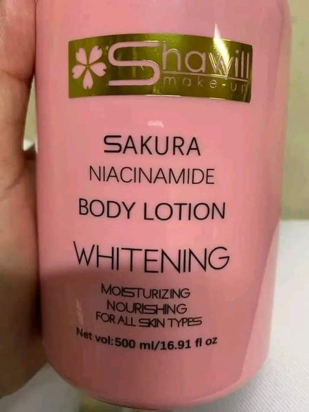 Shawill Sakura Niacinamide Whitening Body Lotion 500mL