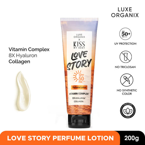 Luxe Organix Kiss My Body Love Story Perfume Lotion SPF50