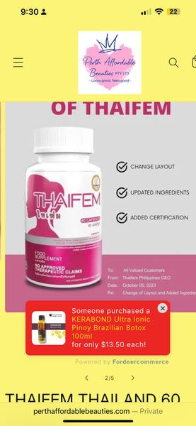 THAIFEM THAILAND 60 Capsules