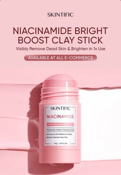 Skintific Niacinamide Bright Boost Clay Stick 40g