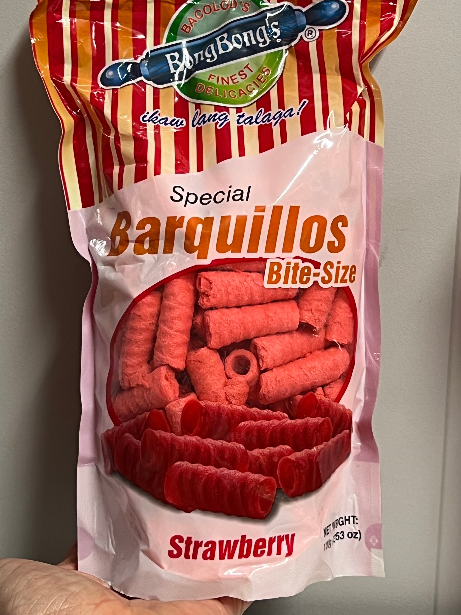 BongBong's Barquillos Bite Size Strawberry