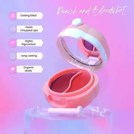 Cris Cosmetics Glam Magic Balm Stain Duo Peach & Bloodshot