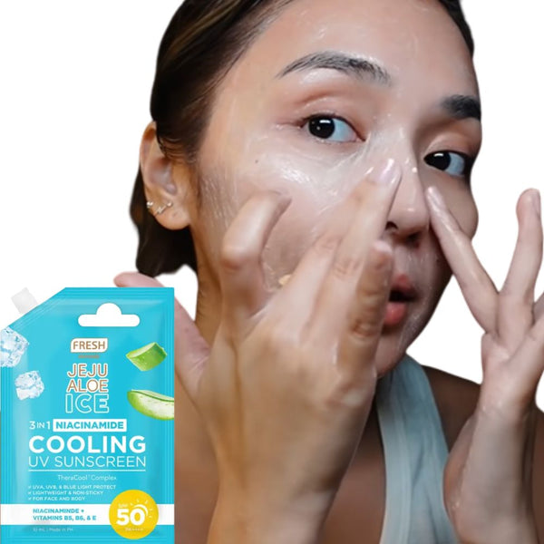 𝗙𝗿𝗲𝘀𝗵 𝗦𝗸𝗶𝗻𝗹𝗮𝗯 Jeju Aloe Ice 3 in 1 Niacinamide Cooling UV Sunscreen (50 mL)