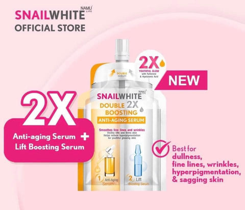 Snailwhite Double boosting Anti-aging Serum 4 ml+ 4 mlc