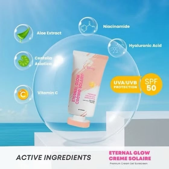 CC Glam & Beauty Eternal Glow Creme Solaire SUNSCREEN