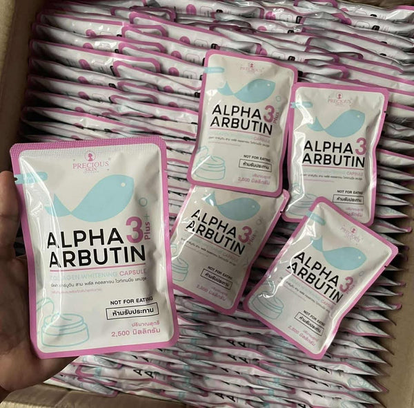 Alpha Arbutin Caps 3 Plus Collagen Whitening by Precious Skin | Authentic 💯 from Thailand
