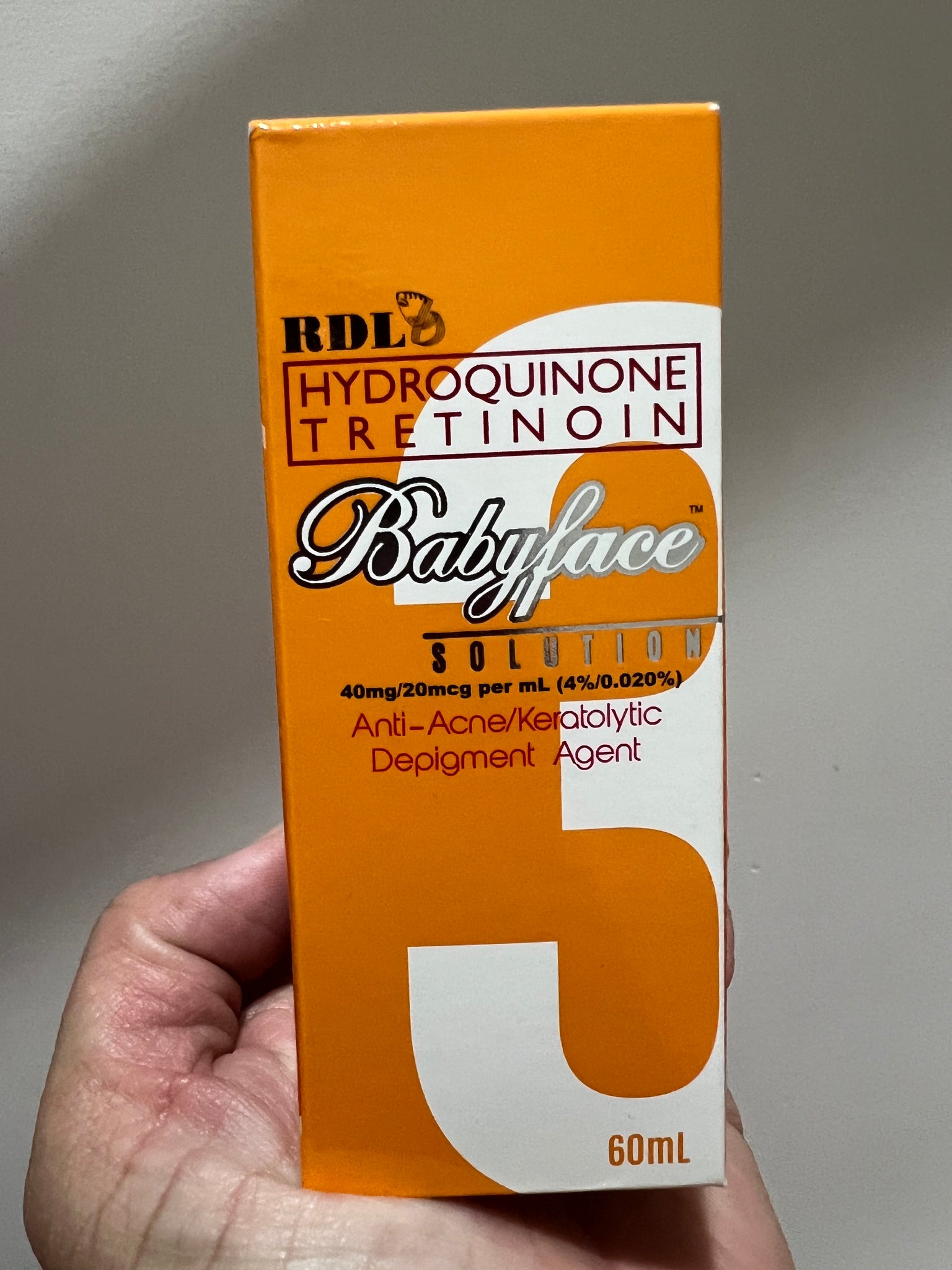 RDL Hydroquinone Tretinoin Babyface Solution 60mL