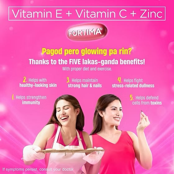 Fortima™ 22 I.U/500mg/10mg Film-Coated Vit E+ Vitamin C +Zinc 30 tablets