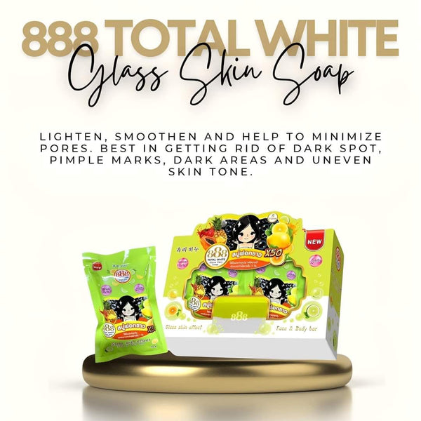 888 Total White Glass Skin Soap