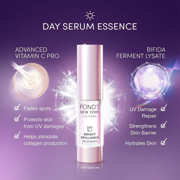 POND'S NEW YORK Bright Brilliance Day Serum Essence Niacinamide