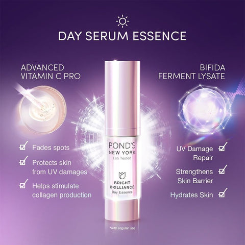 POND'S NEW YORK Bright Brilliance Day Serum Essence Niacinamide