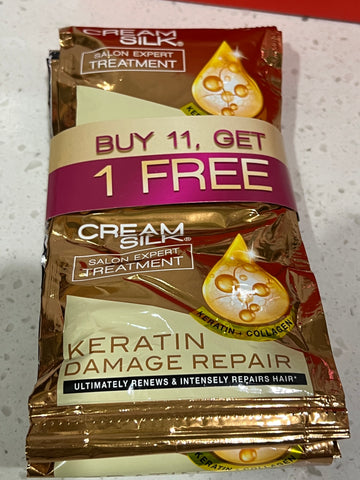 CREAMSILK Daily Treatment Keratin Damage Repair Sachet Buy 11 Get 1 Free