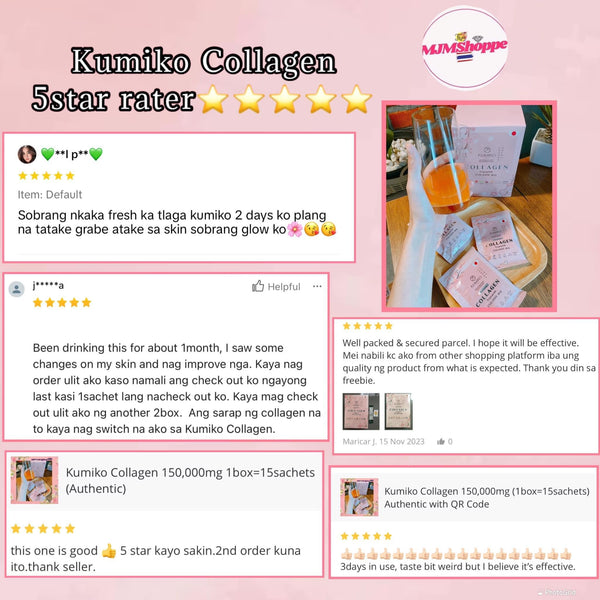 Kumiko Collagen Premium 150,000 mg Whitening Radiant Youthful Vitamin Drink