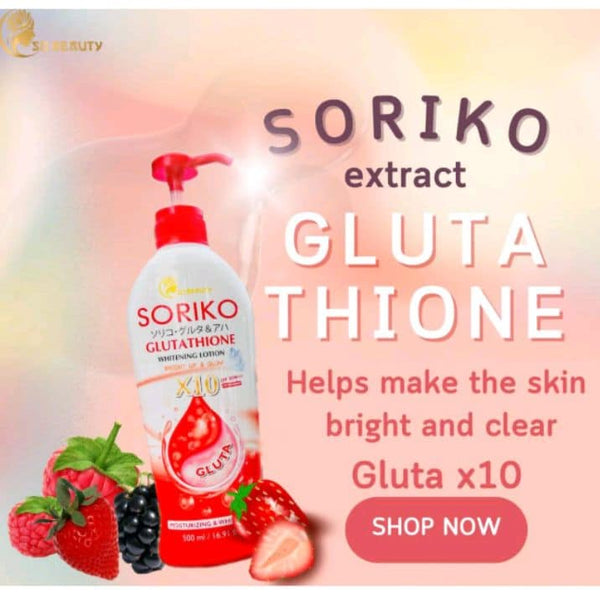 Soriko Glutathione Whitening Lotion 500ml (Product of Thailand)