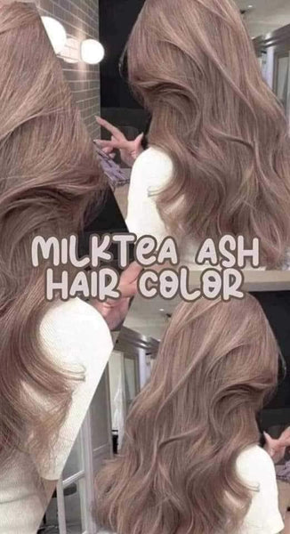 Bremod Milk Tea Ash Color Premium Series Set  (Hair Color and Oxidizer)