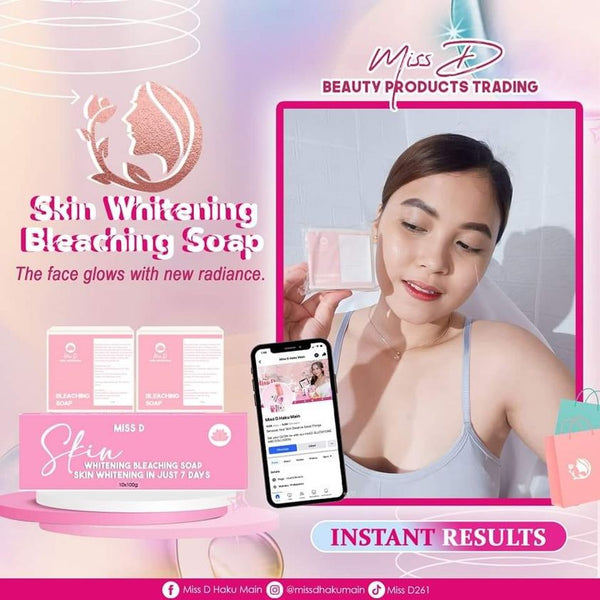 Miss D Skin Whitening Bleaching Soap (Buy 1 Take 1 Promo Alert for a Limited Time Only)