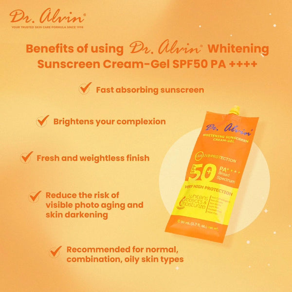 Dr Alvin Sunscreen Cream Gel Big Size