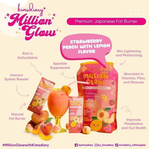 Million Glow Strawberry Peach with Lemon