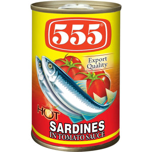 555 Sardines in Tomato Sauce (Hot) 175g