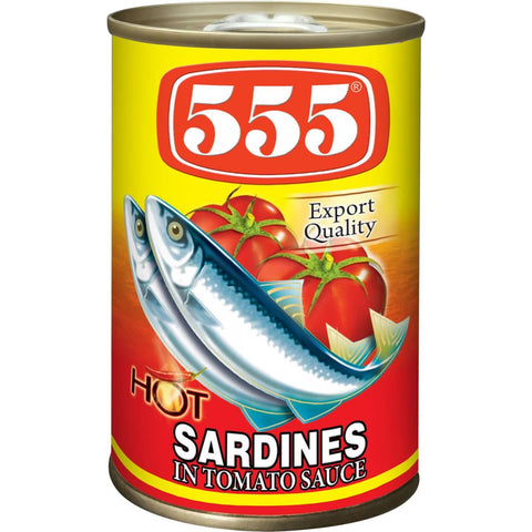 555 Sardines in Tomato Sauce (Hot) 175g