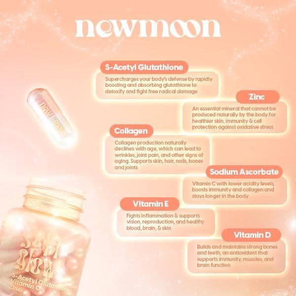 New Moon Soft Glow Gluta Capsules (60 capsules)