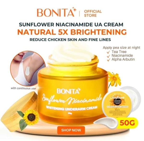 Bonita Sunflower Niacinamide Underarm  Whitening Cream