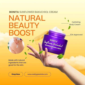 Bonita Sunflower Bakuchiol Inguinal Whitening Cream Tub