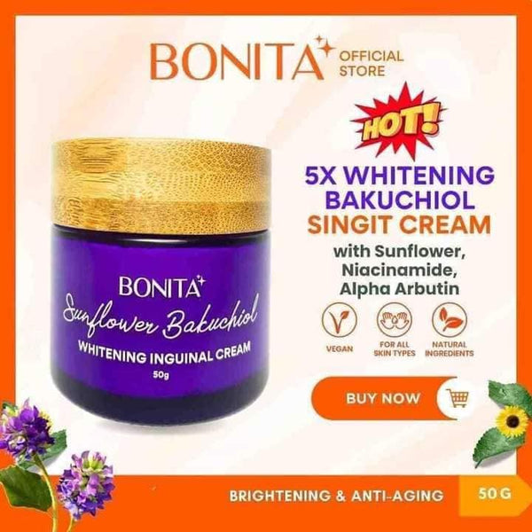 Bonita Sunflower Bakuchiol Inguinal Whitening Cream Tub