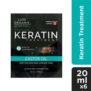 LUXE ORGANIX Premium Keratin Castor 6sx20ml