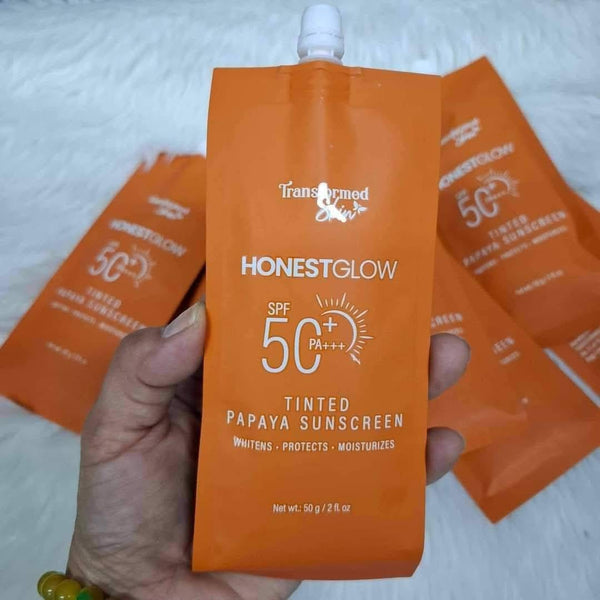 Honest Glow Tinted Papaya Sunscreen Sachet