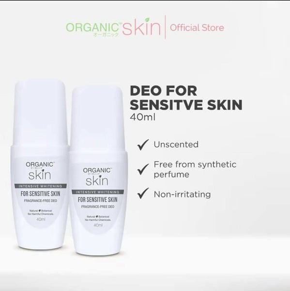 Organic Skin  For Sensitive Skin Intensive Whitening Deo