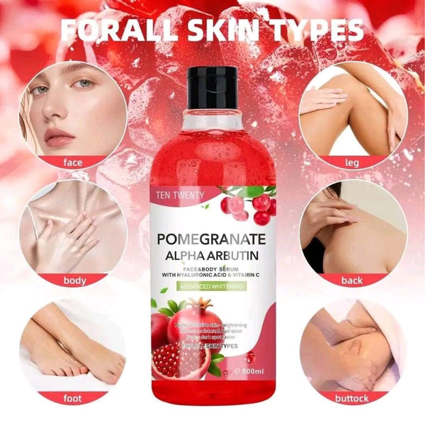 Ten Twenty Pomegranate Alpha Arbutin Face & Body Serum
