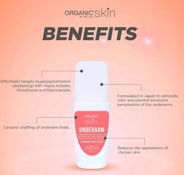 Organic Skin  For Sensitive Skin Intensive Whitening Deo