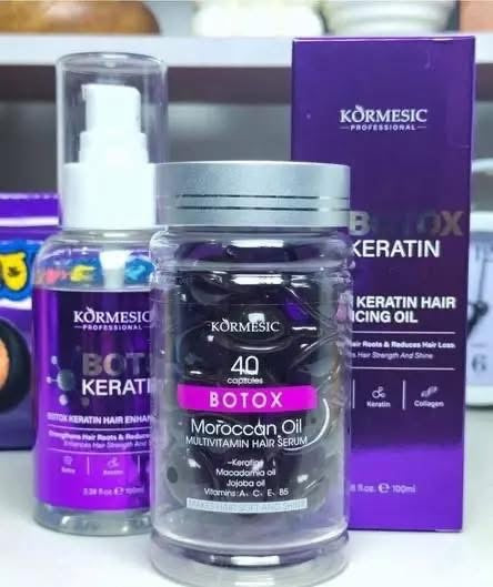 KORMESIC Head Care Set (Botox Morrocan Oil+Botox Keratin Hair Essence)
