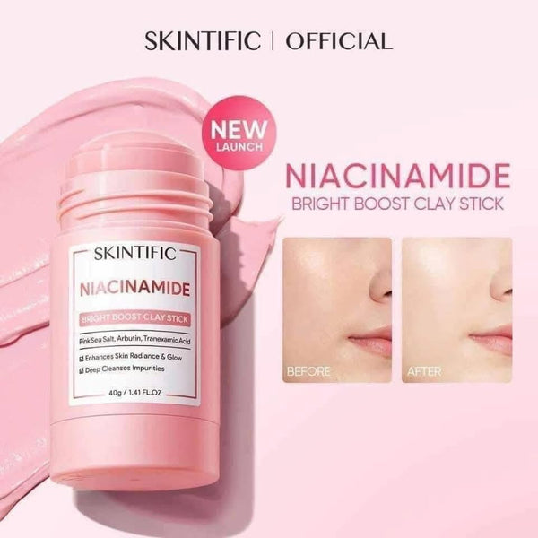 Skintific Niacinamide Bright Boost Clay Stick 40g