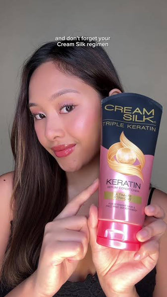 CREAMSILK Triple Keratin Serum Conditioner Ultimate Straight 340ML