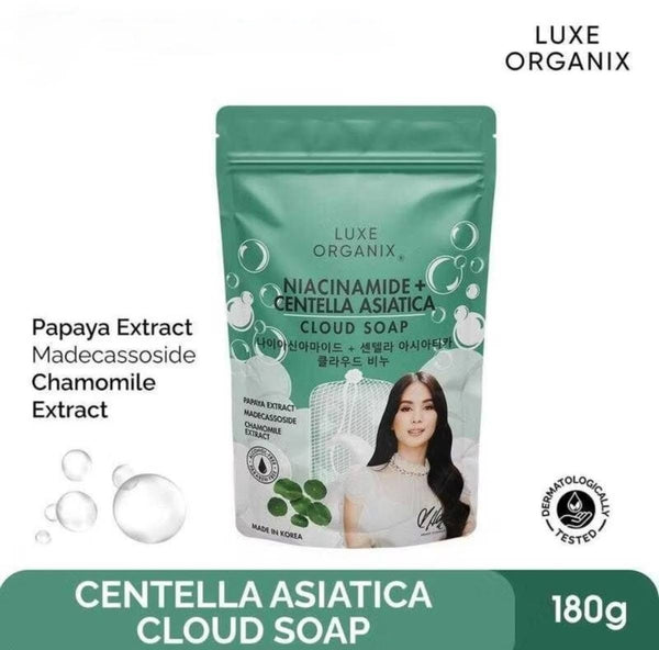 Luxe Organix Niacinamide + Centella Asiatica Calming Cloud Soap 180g