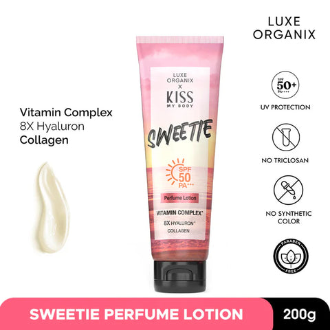 Luxe Organix Kiss My Body Sweetie Perfume Lotion SPF50