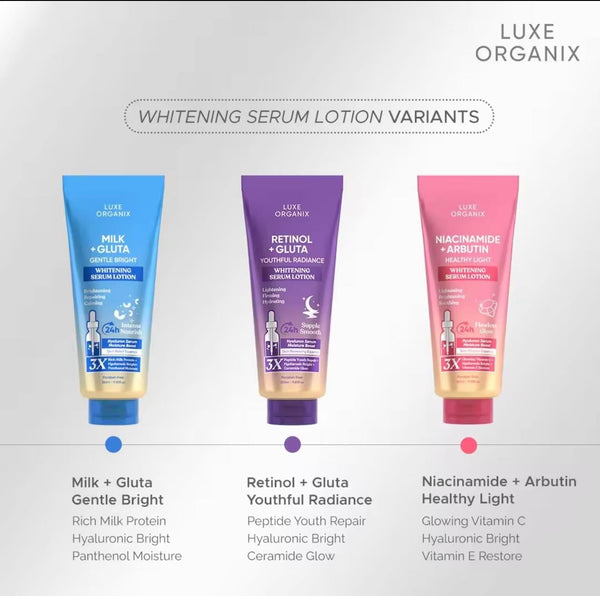 Luxe Organix Niacinamide + Arbutin Whitening Serum Lotion