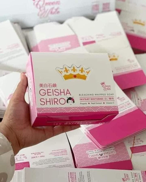 Queen White Geisha Shiro Bleaching Whipped Soap