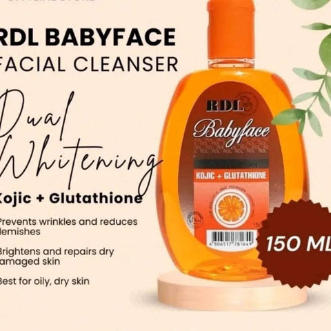 RDL Babyface Kojic + Glutathione Facial Cleanser 150mL