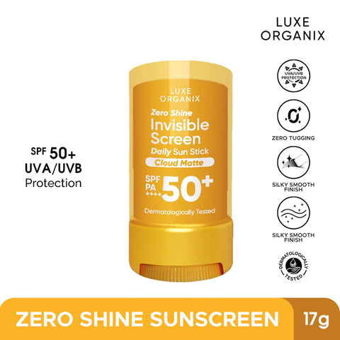 Luxe Organix Zero Shine Invisible Screen Daily Sun Stickwith SPF 50+ PA++++