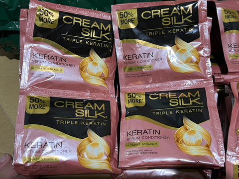 CREAMSILK Triple Keratin Serum Conditioner Ultimate Straight Sachet