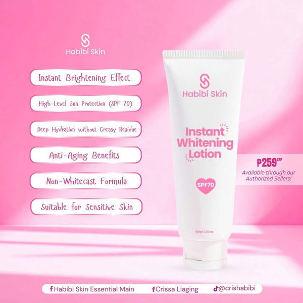 Habibi Skin Instant Whitening Lotion with SPF 70 | 100g