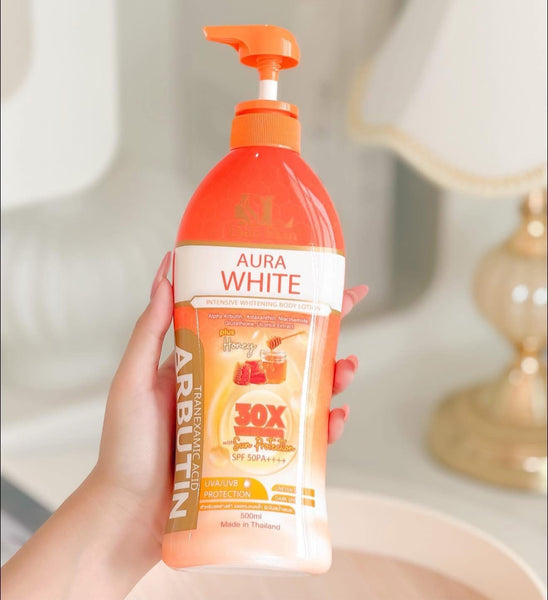 Deli Skin Aura White Intensive Whitening Body Lotion 30x Whitening 500ML