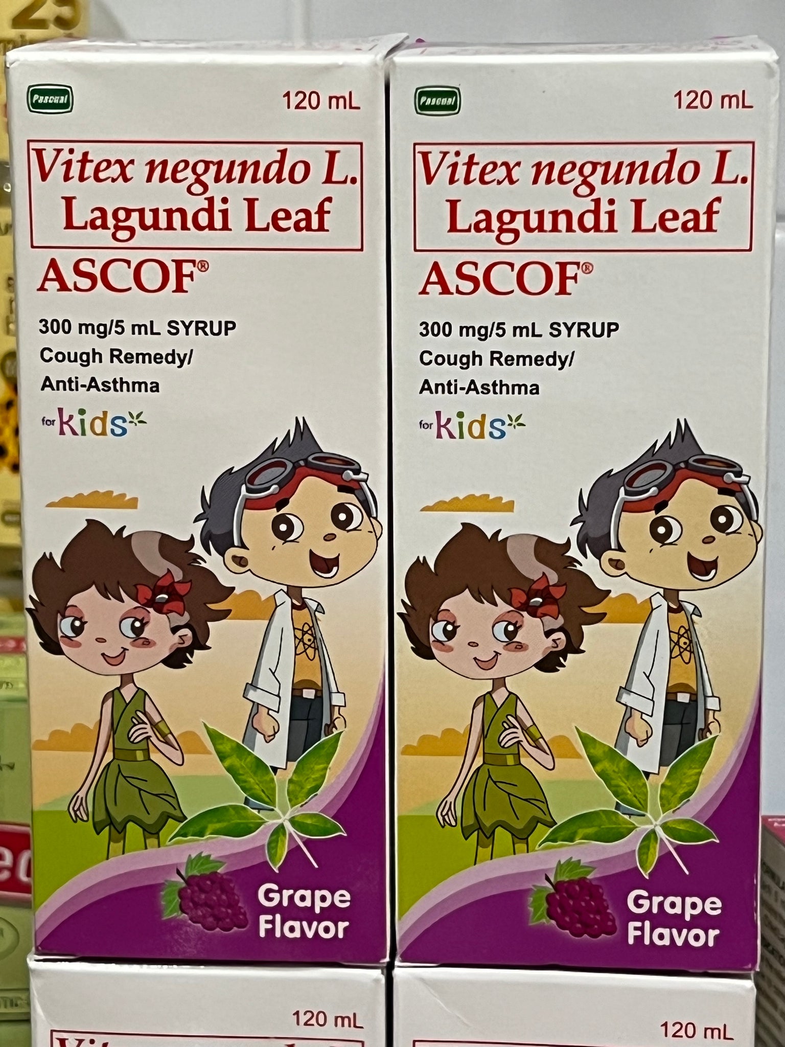 Ascof Forte Lagundi Leaf Cough Remedy Grapes 120mL