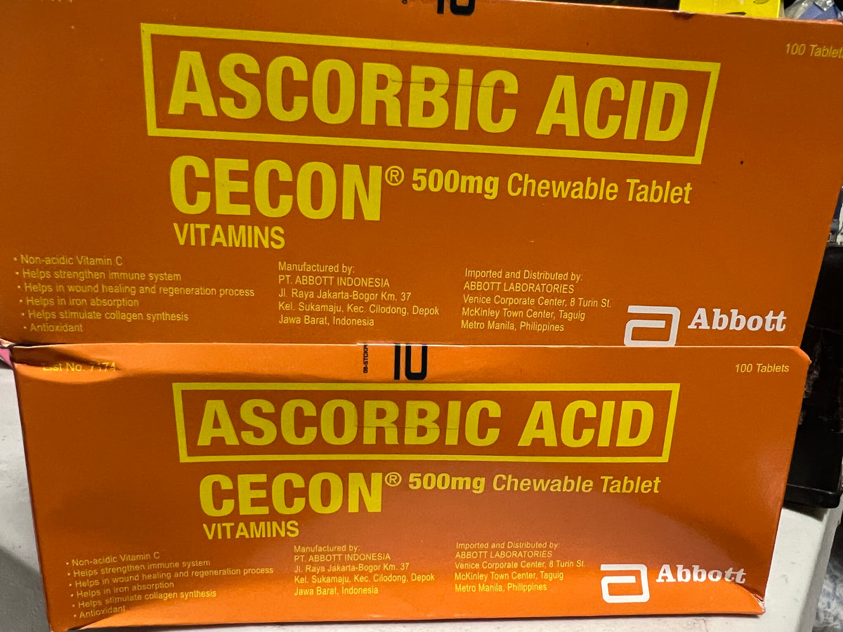 Cecon Vitamins (100 Chewable Tablets) – Dea's Kitchen and Pinoy Delicacies