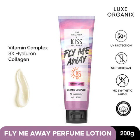 Luxe Organix Kiss My Body Fly Me Away Perfume Lotion SPF50